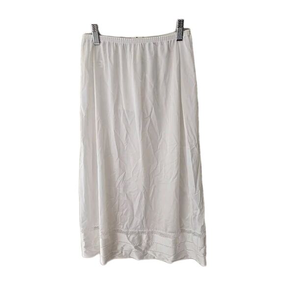 NOS VTG Lorraine White Cut-Ups Non-Cling Antron III Slip Womans Sz Small Tall - Picture 2 of 5
